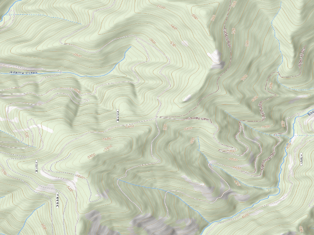 USGS topographic map of Trail 83 Trailhead