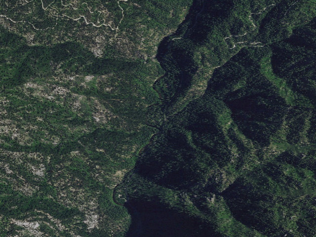 Aerial image of Trail Creek Campground