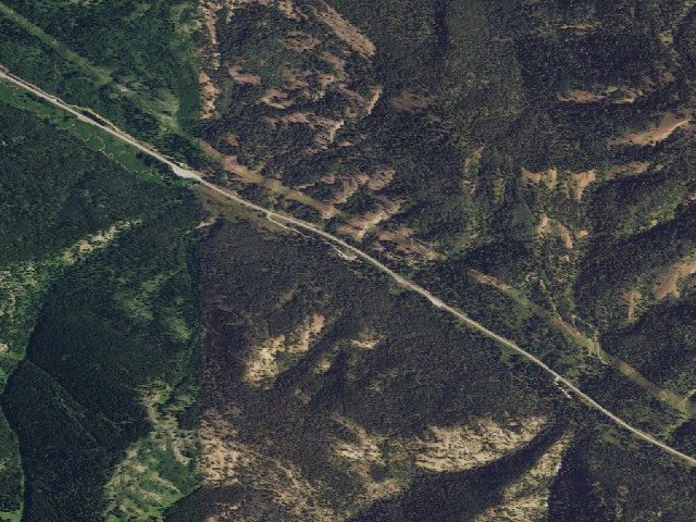 Aerial image of Trail Creek Campground