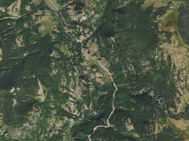 Aerial image of Trail Creek Camping Area