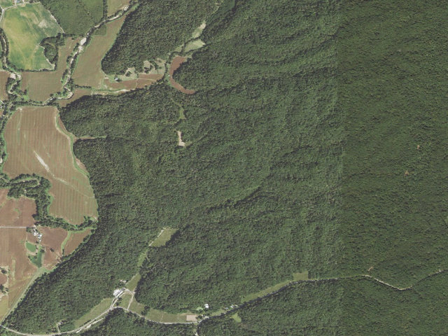 Aerial image of Trail of Tears State Forest - Campsite 4