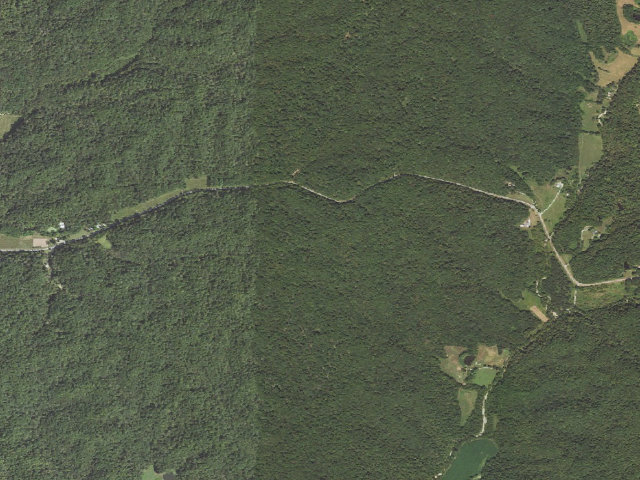 Aerial image of Trail of Tears State Forest - Campsite 9
