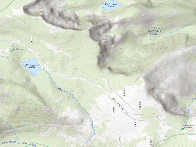 USGS topographic map of Trail205-003