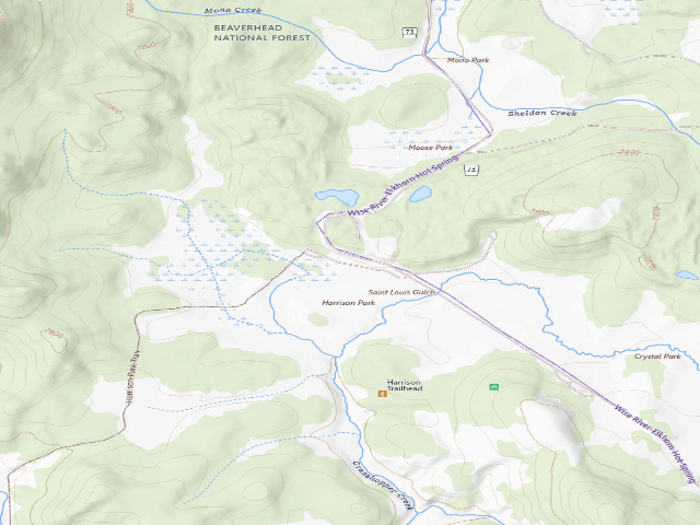 USGS topographic map of Trailhead