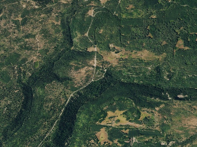 Aerial image of Transfer Campground