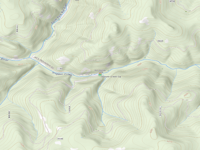 USGS topographic map of Trapper Creek Cg
