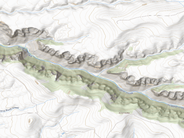 USGS topographic map of Trapper Creek Wsa