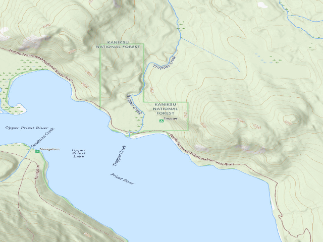 USGS topographic map of Trapper