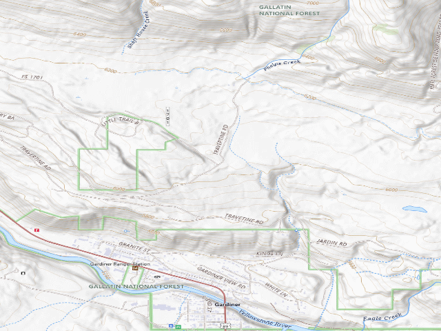 USGS topographic map of Travertine Road-003
