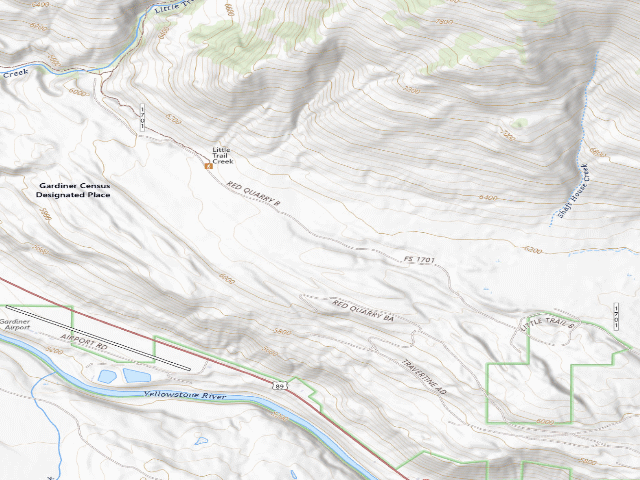 USGS topographic map of Travertine Road-006