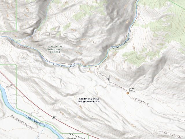 USGS topographic map of Travertine Road-008