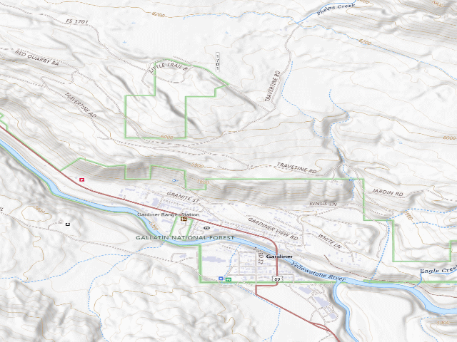 USGS topographic map of Travertine Road-009