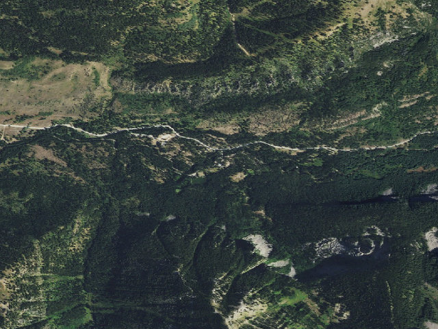Aerial image of Treasure Mountain Campground
