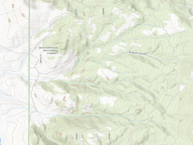 USGS topographic map of Tree Gash