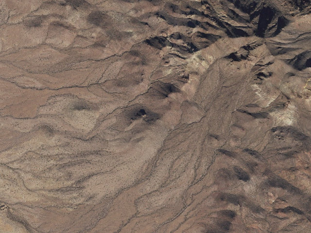Aerial image of Tres Alamos Wilderness