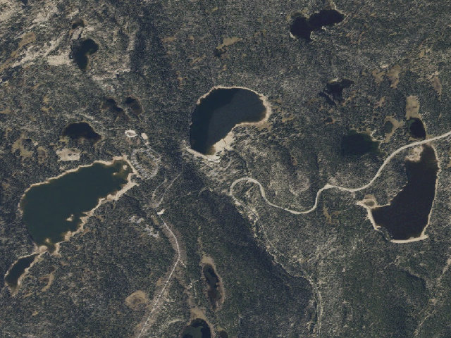 Aerial image of Trial Lake