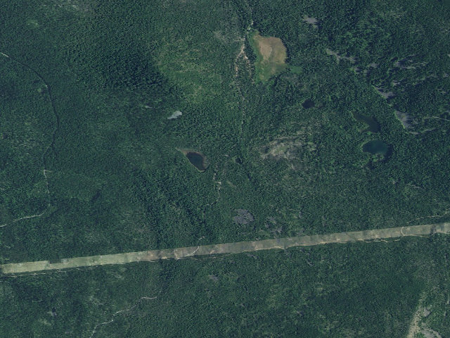 Aerial image of Triangle Lake