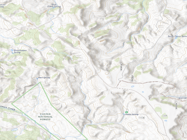 USGS topographic map of Tripoint Lookout-West