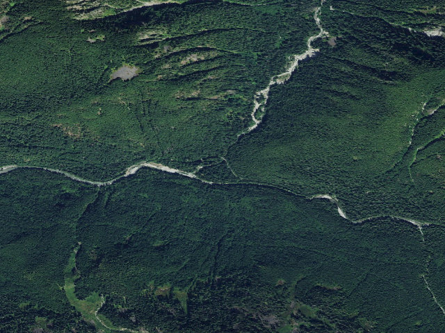 Aerial image of Troublesome Creek