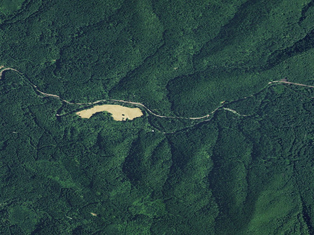 Aerial image of Trout Creek Campground