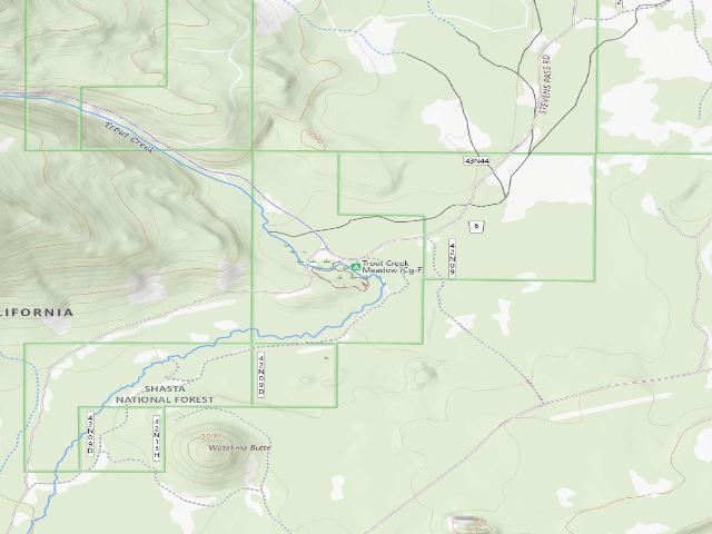 USGS topographic map of Trout Creek Meadow (Cg-F)