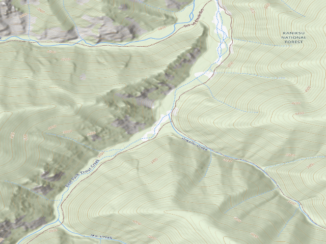 USGS topographic map of Trout Creek Nrt 774-Camp A