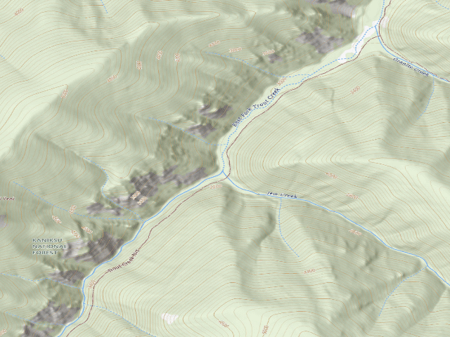 USGS topographic map of Trout Creek Nrt 774-Camp C