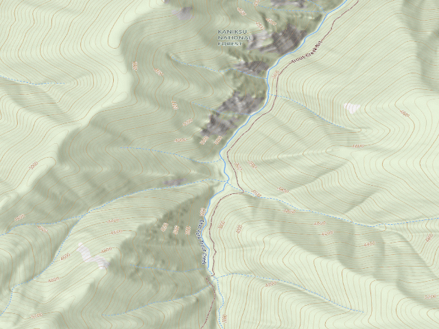 USGS topographic map of Trout Creek Nrt 774-Camp D