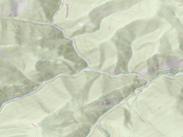 USGS topographic map of Trout Creek Nrt 774-Camp F