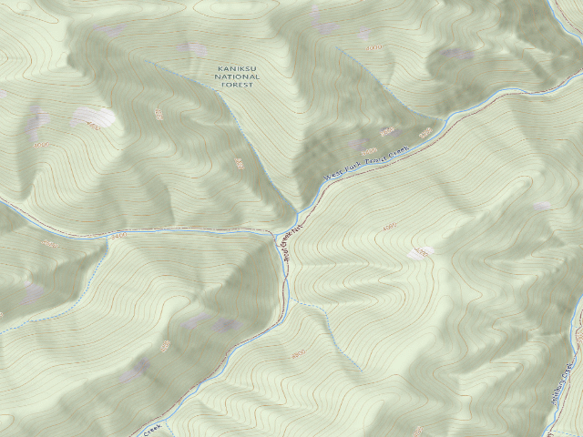 USGS topographic map of Trout Creek Nrt 774-Camp G