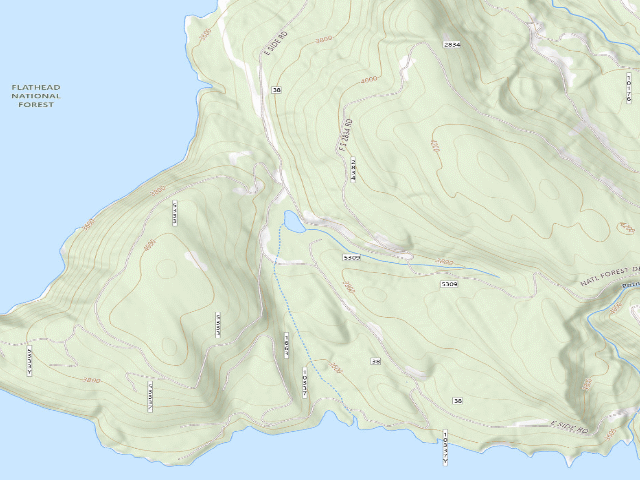 USGS topographic map of Trout Lake South