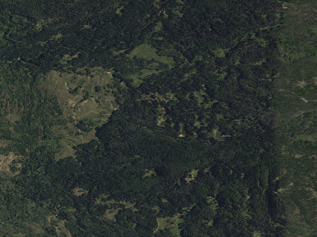 Aerial image of Trout Lakes Campground