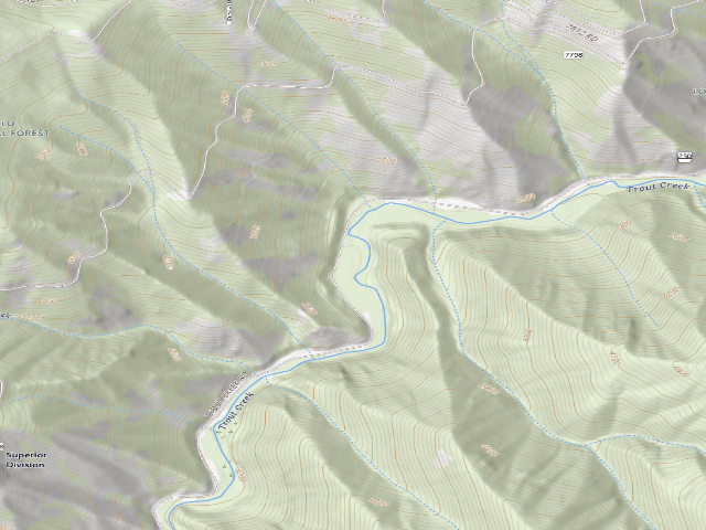 USGS topographic map of Troutcreek003