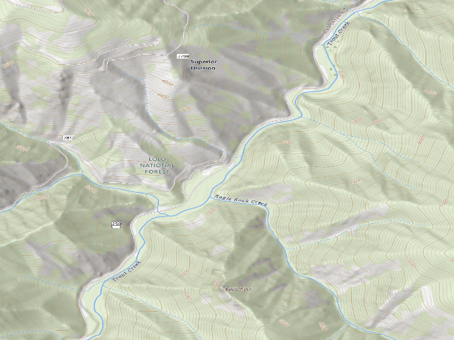 USGS topographic map of Troutcreek005