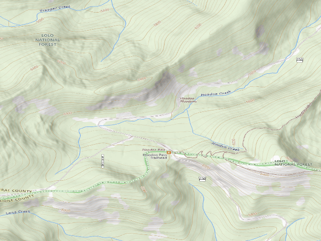 USGS topographic map of Troutcreek013B