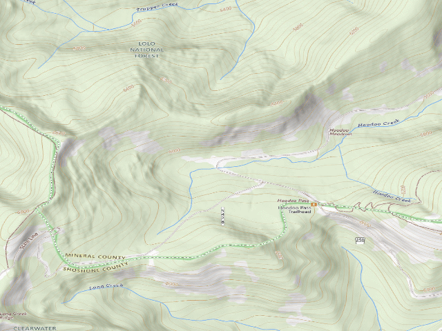 USGS topographic map of Troutcreek014