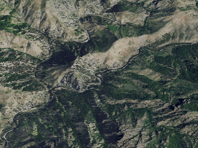 Aerial image of Troutdale Campground