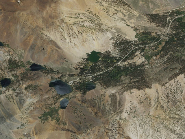 Aerial image of Trumbull Lake Campground