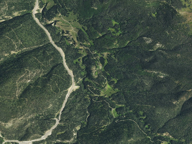 Aerial image of Tucker Ponds Campground