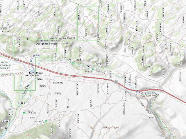 USGS topographic map of Tuff Cg