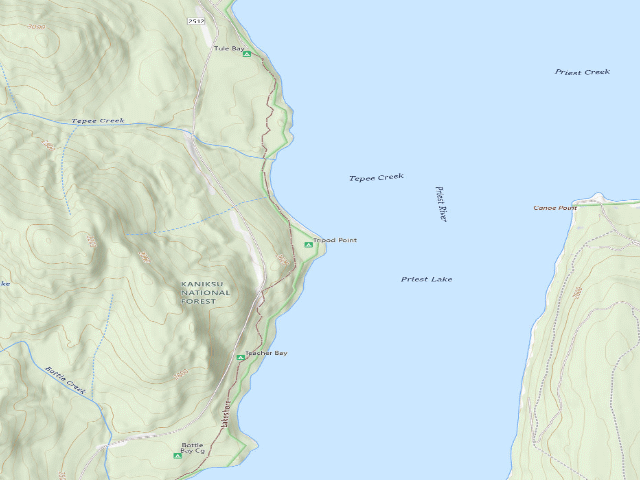 USGS topographic map of Tule Bay-001