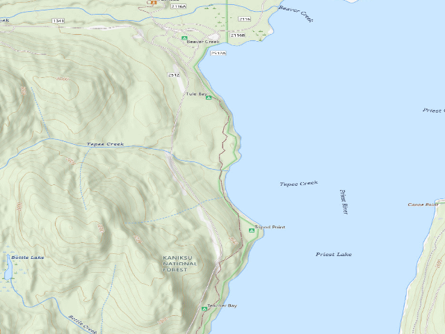 USGS topographic map of Tule Bay-004