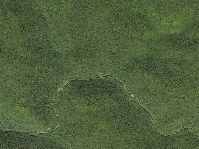 Aerial image of Tumbling Rock Shelter