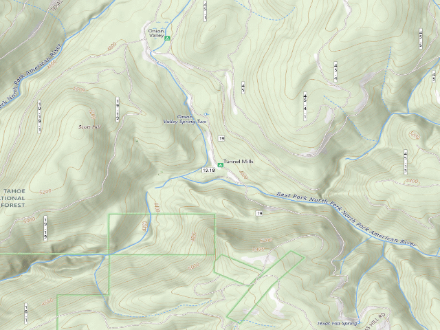 USGS topographic map of Tunnel Mills