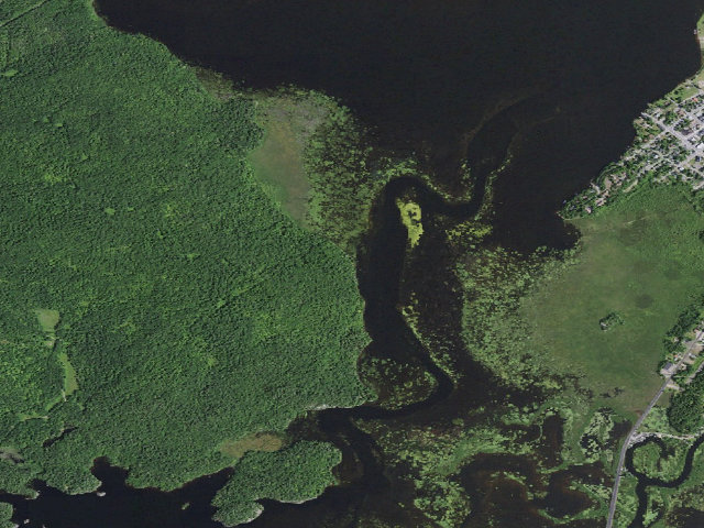 Aerial image of Tupper Lake Site #1 (Horseshoe Lake Wild Forest)