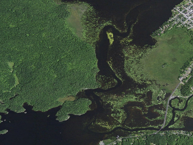 Aerial image of Tupper Lake Site #2 (Horseshoe Lake Wild Forest)