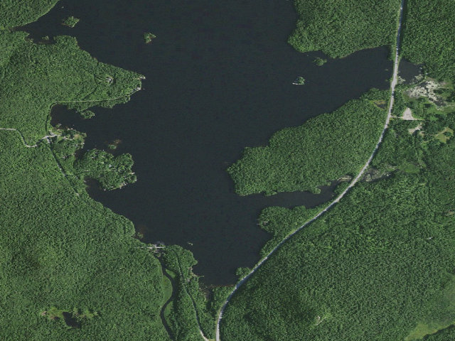 Aerial image of Tupper Lake Site #9 (Horseshoe Lake Wild Forest)