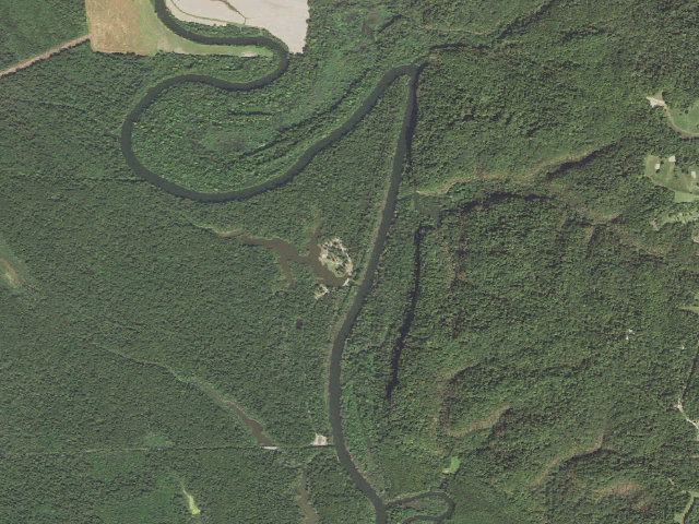 Aerial image of Turkey Bayou Campground
