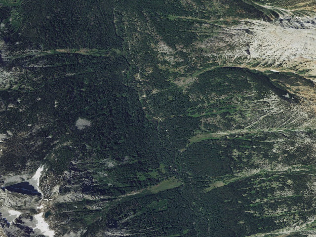 Aerial image of Turkey Flat Forest Camp
