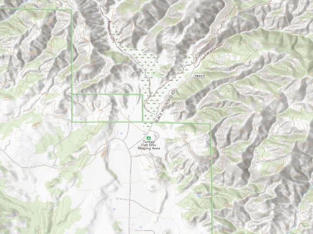 USGS topographic map of Turkey Flat Ohv Staging Area